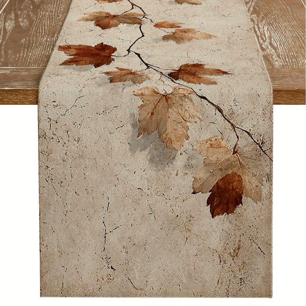 Desk Setup Pegboard - 1 Autumn Fallen Leaf Theme Table