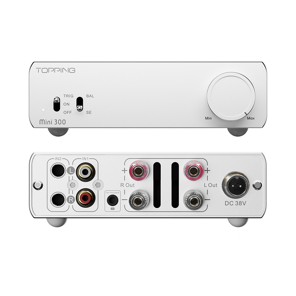 Desk Setup Speakers - TOPPING Mini300 Compact Desktop Power Amplifier