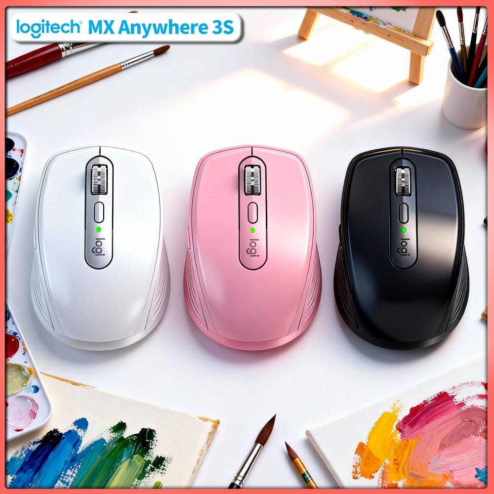 Desk Setup Books - Premium MX Anywhere 3S Mouse -