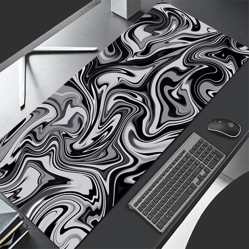 Desk Setup Ideas - Topographic Map Seamless Mousepad Custom Home
