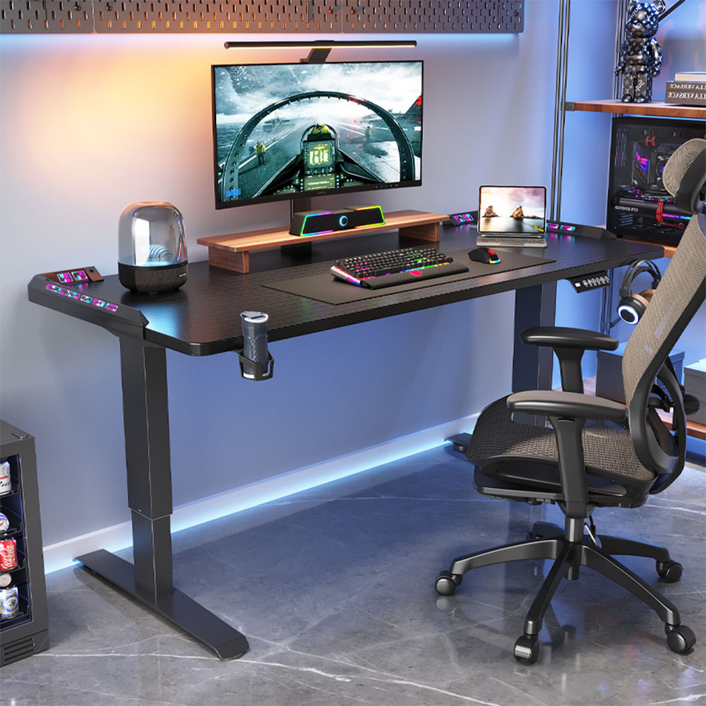 Desk Setup Game - Height Adjustable Desk Motion Electric Sit