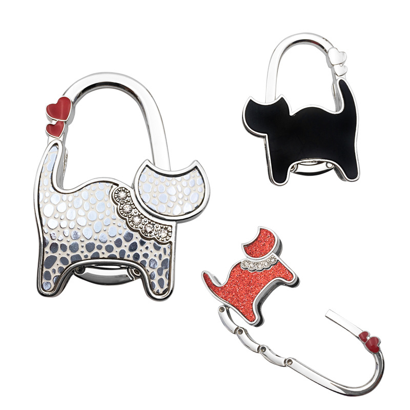 Desk Setup Girl - Cute Cat Shaped Foldable Bag Hook,