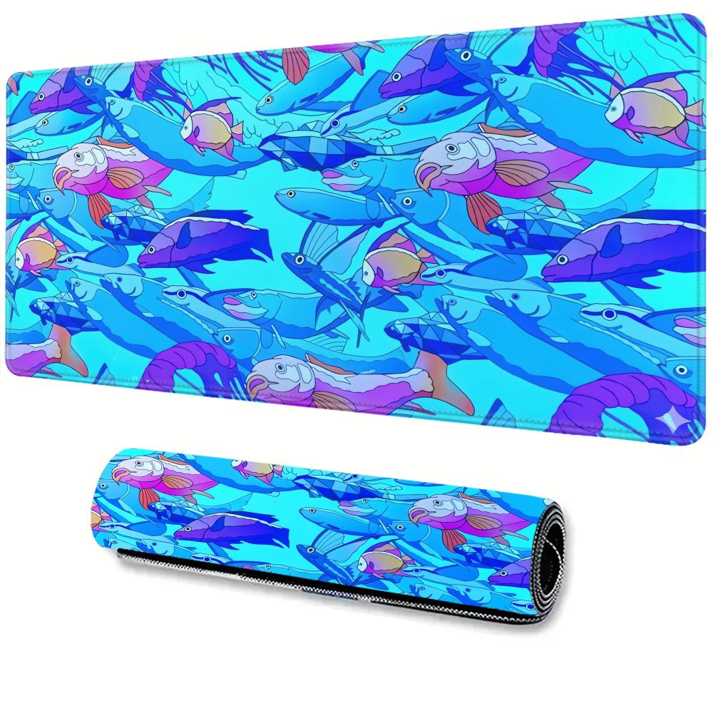 Desk Setup Ideas - HD Printing Fish Rubber Mouse Pad