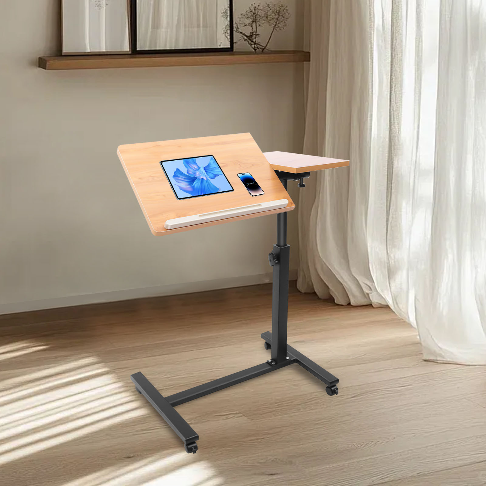 Mobile Laptop Table Adjustable - Desk Setup Ideas review and price