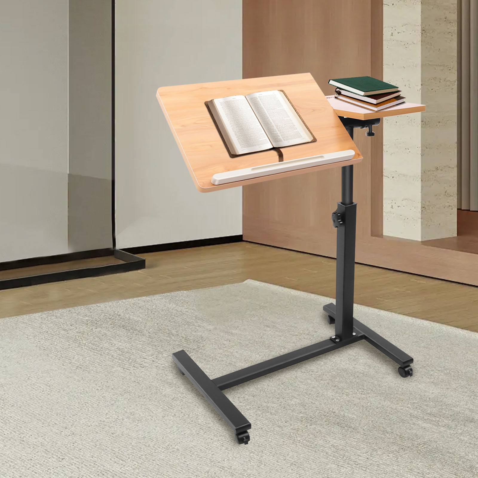 Mobile Laptop Table Adjustable - Desk Setup Ideas review and price