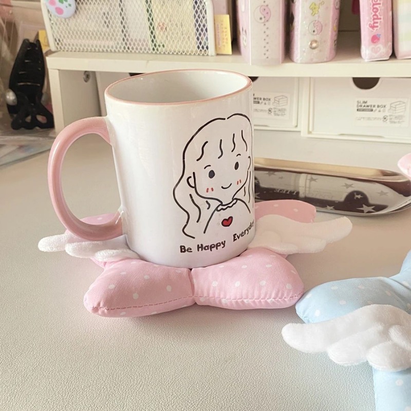 Cute Polka Dot Insulated Coast - Desk Setup Girl review and price