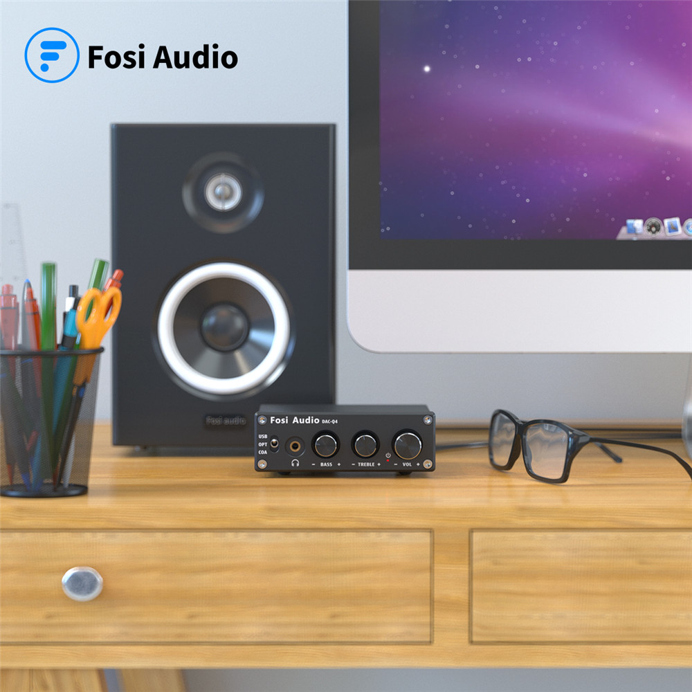 Fosi Audio Q4 Mini Stereo USB  - Desk Setup Speakers review and price