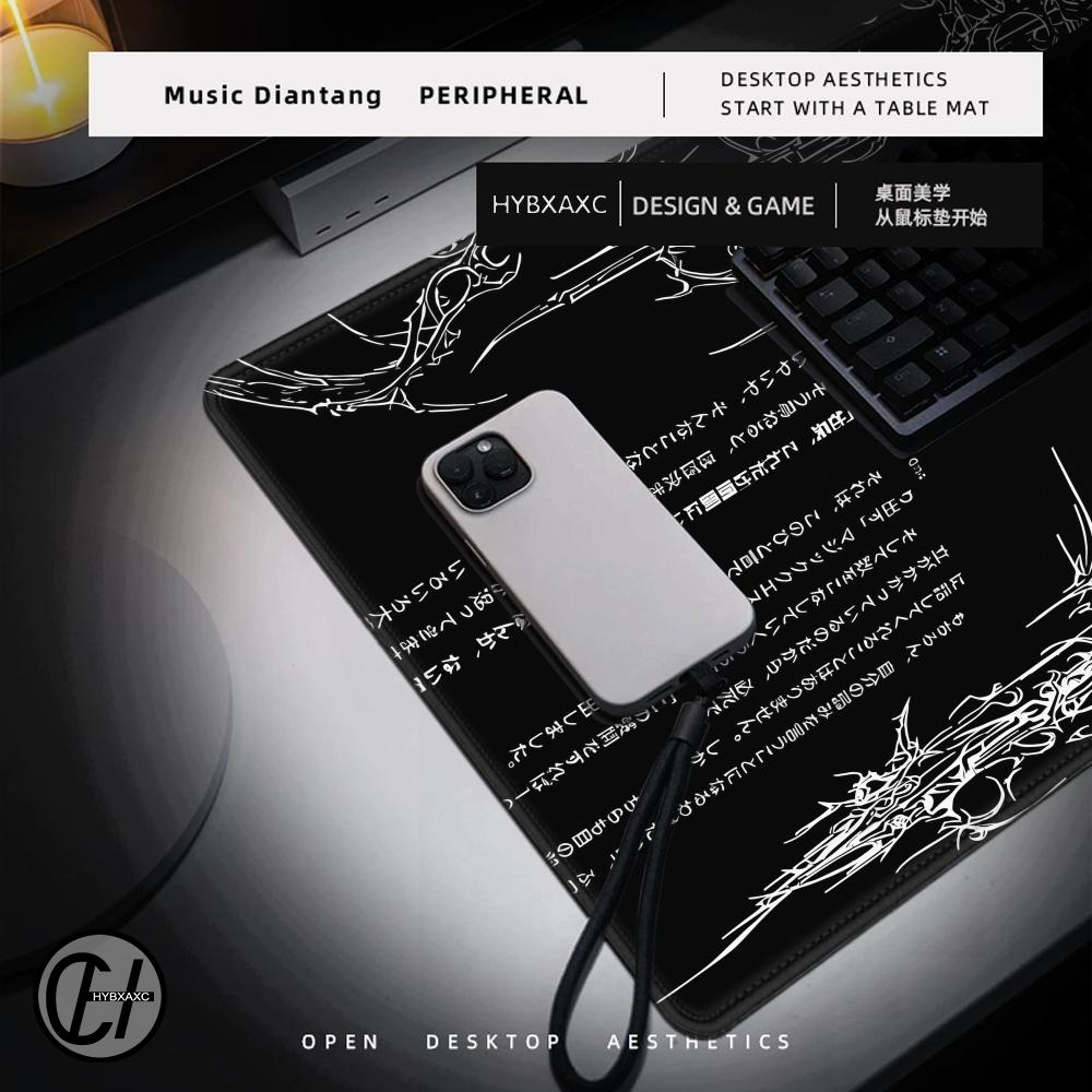 Black White Cybersigilism Desk - Desk Setup Accessories Aesthetic review and price