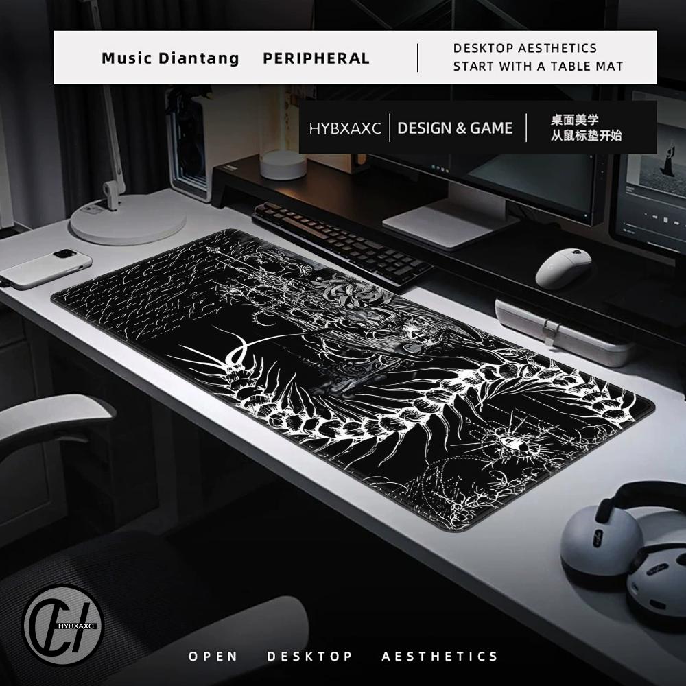 Black White Cybersigilism Desk - Desk Setup Accessories Aesthetic review and price