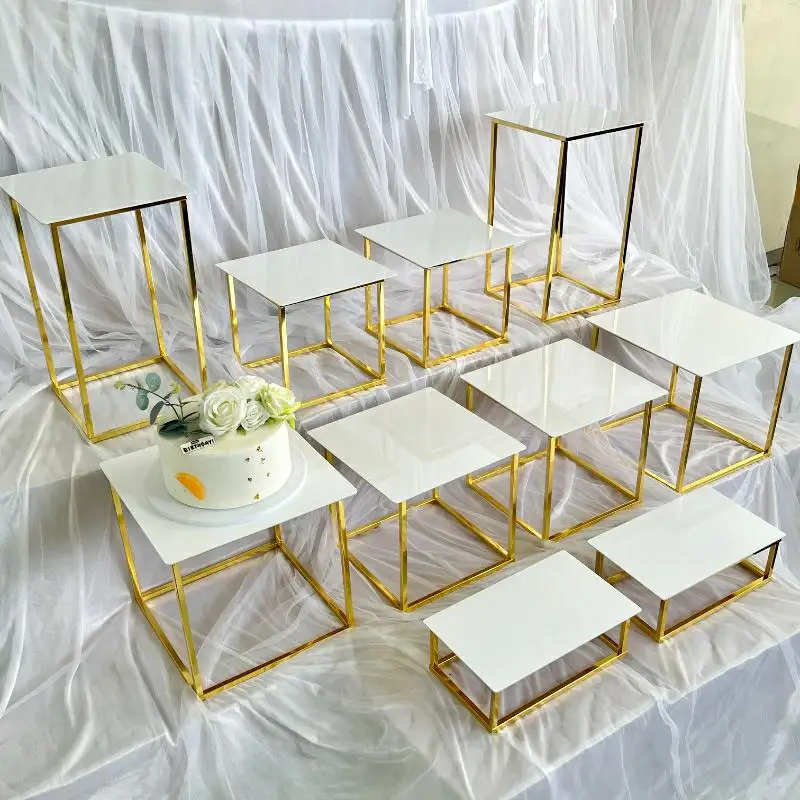 12-20 PCS Luxury Gold Frame Wh - Desk Setup Riser review and price