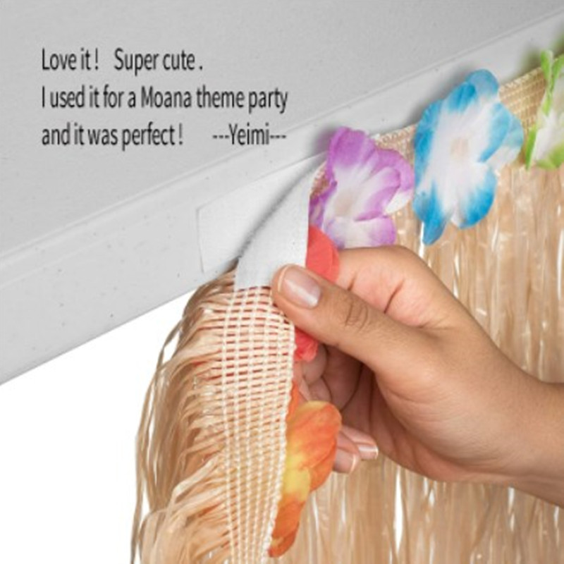 Straw Color Luau Grass Table S - Desk Setup Girl review and price