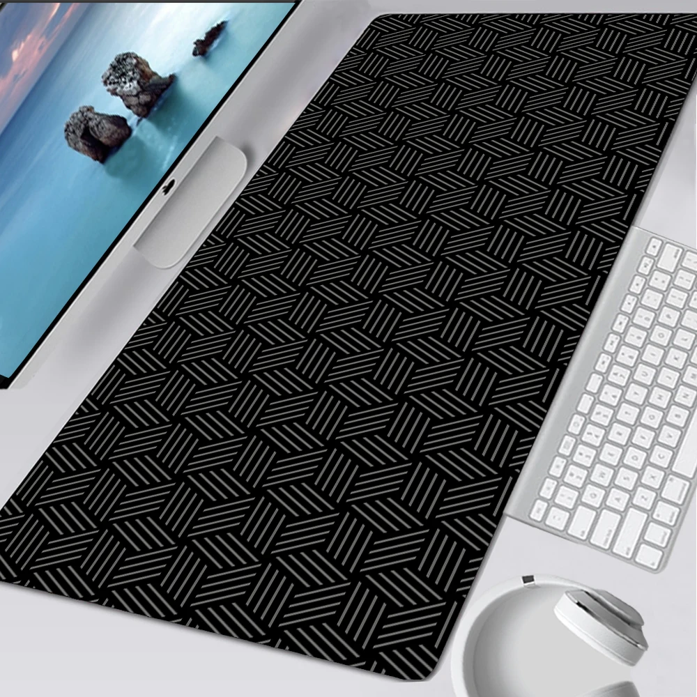 Laptop Black Mouse Pad Simple  - Desk Setup Ideas review and price