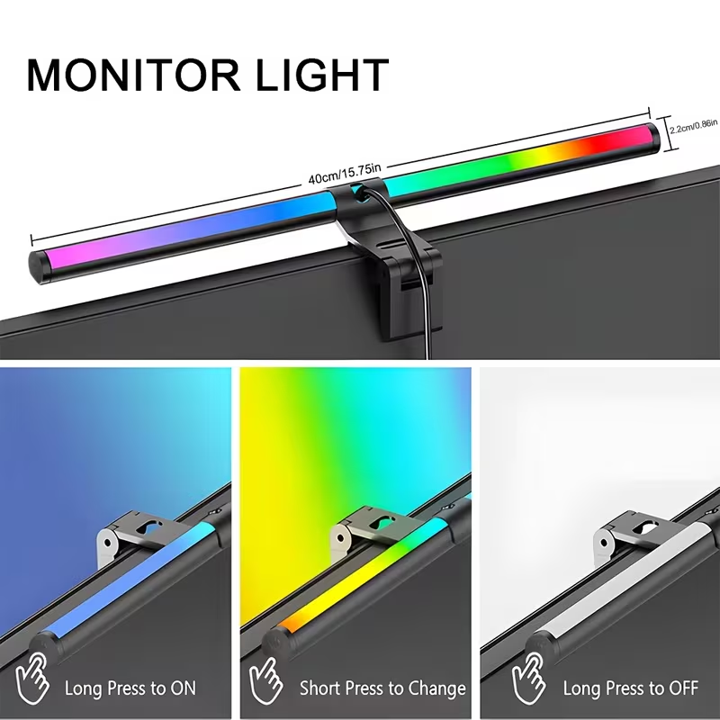 Monitor Light Bar RGB Lightbar - Desk Setup Ideas review and price