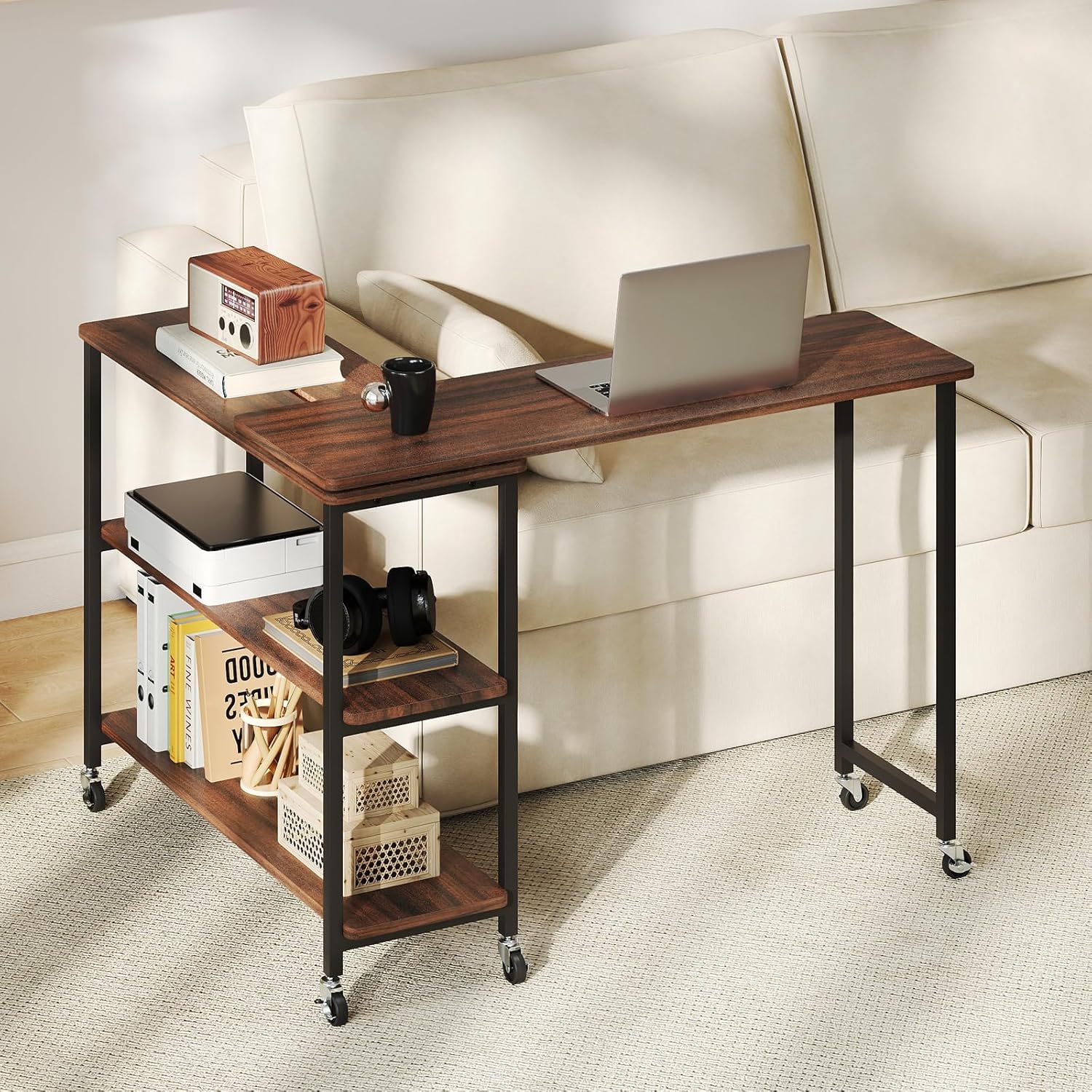 360° Rotating Side Table with  - Desk Setup Ideas review and price