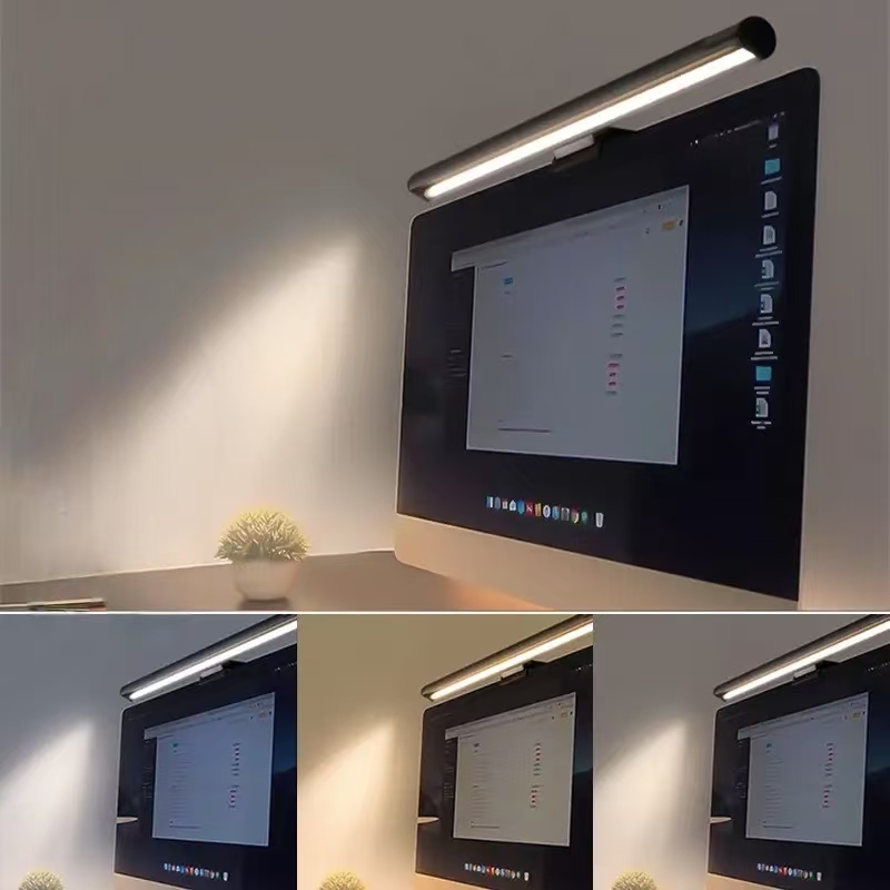 LED Monitor Light Hanging Desk - Desk Setup White review and price