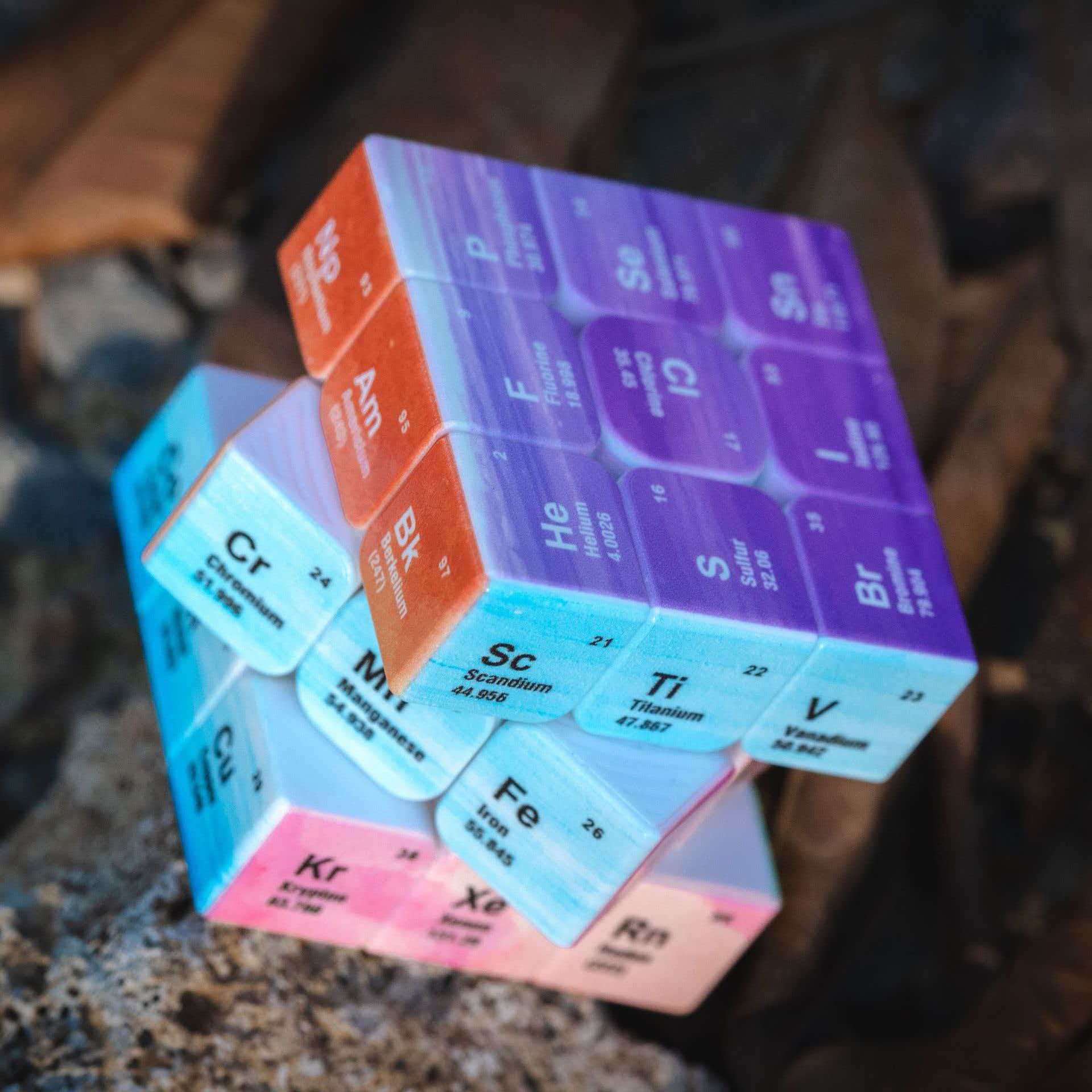 Periodic Table 3x3 Speed Cube  - Desk Setup Girl review and price