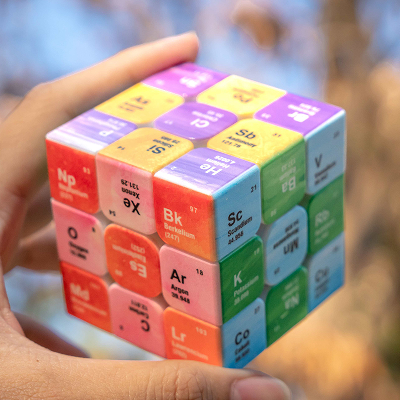 Periodic Table 3x3 Speed Cube  - Desk Setup Girl review and price