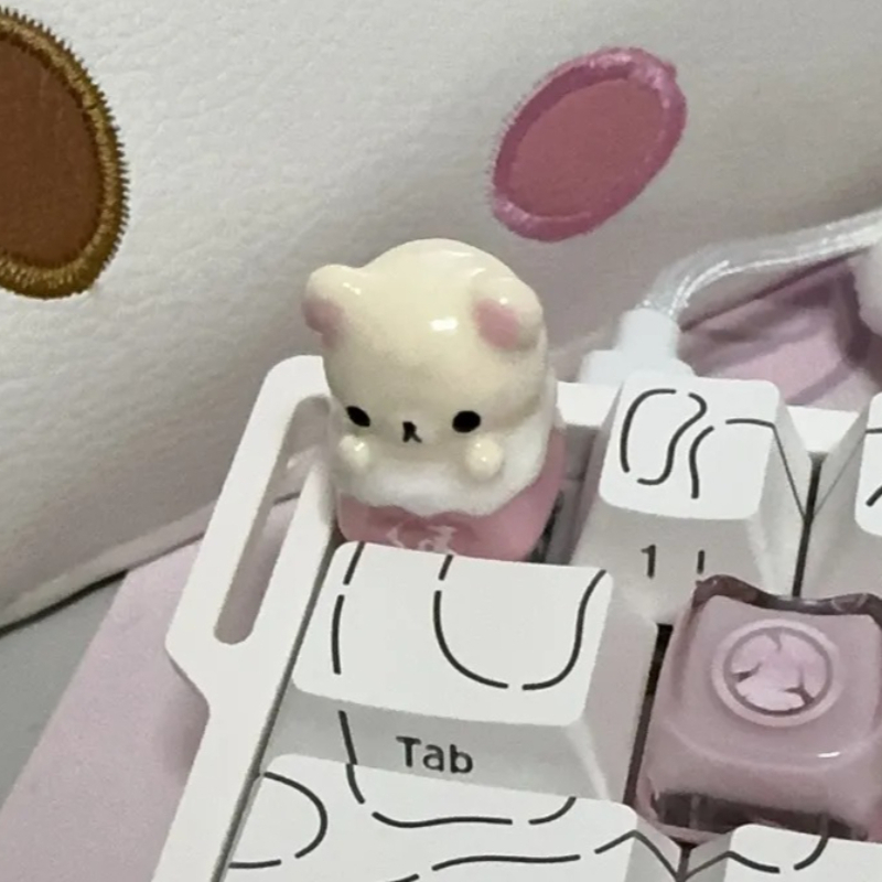 Kawaii Rilakkuma Keycaps Relax - Desk Setup Editing review and price