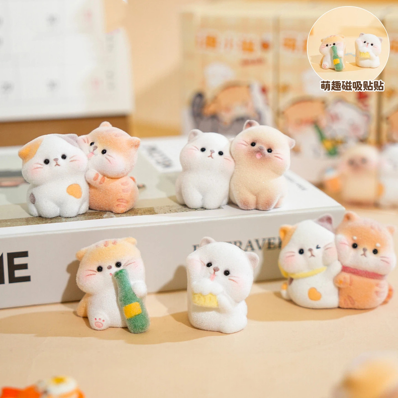 Flocked Unique Lovely Cat Stat - Desk Setup Editing review and price