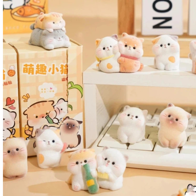 Flocked Unique Lovely Cat Stat - Desk Setup Editing review and price