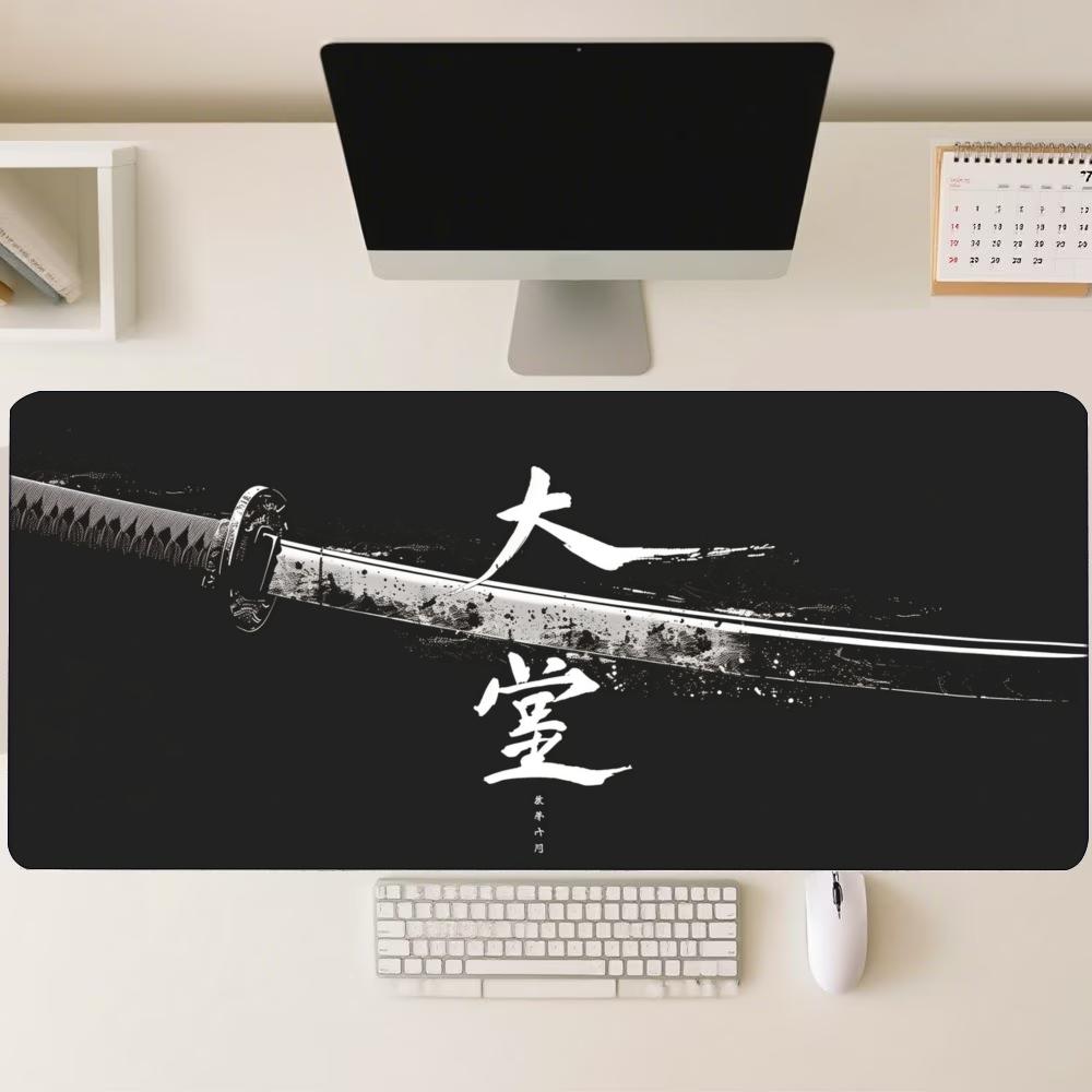 Desk Mat Japanese Samurai Kata - Desk Setup Gaming And Work review and price
