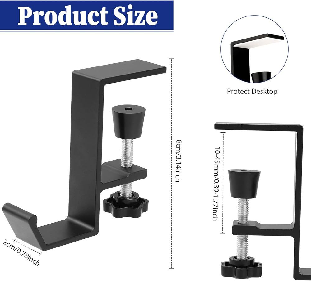 Aluminum Alloy Headphone Hook  - Desk Setup Game review and price
