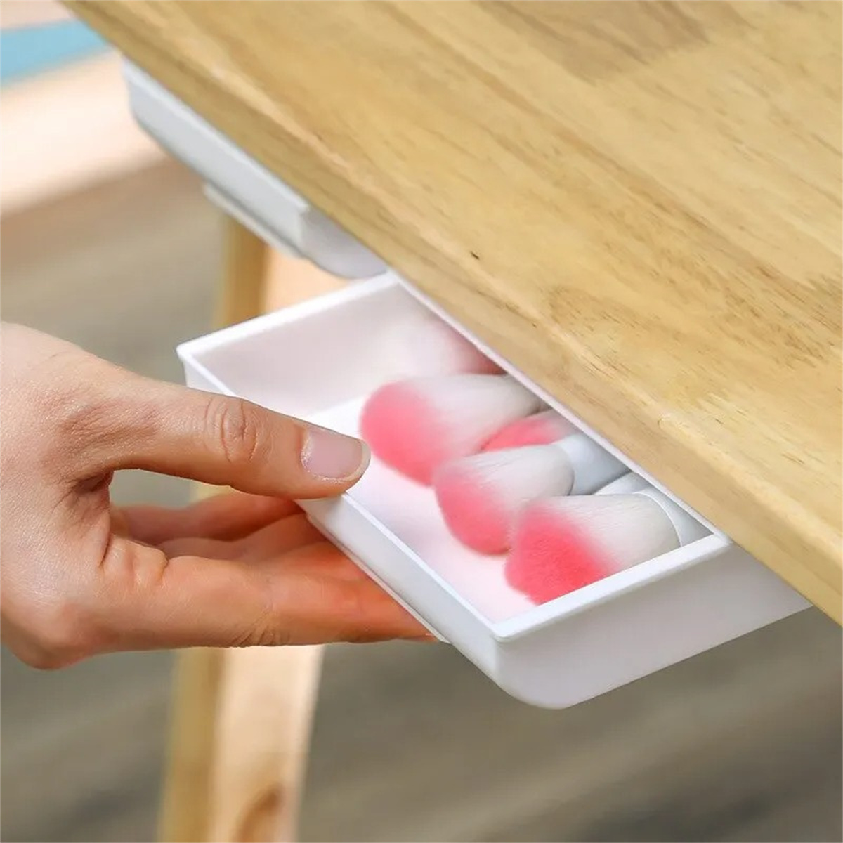 1pc White SelfAdhesive Storage - Desk Setup White review and price