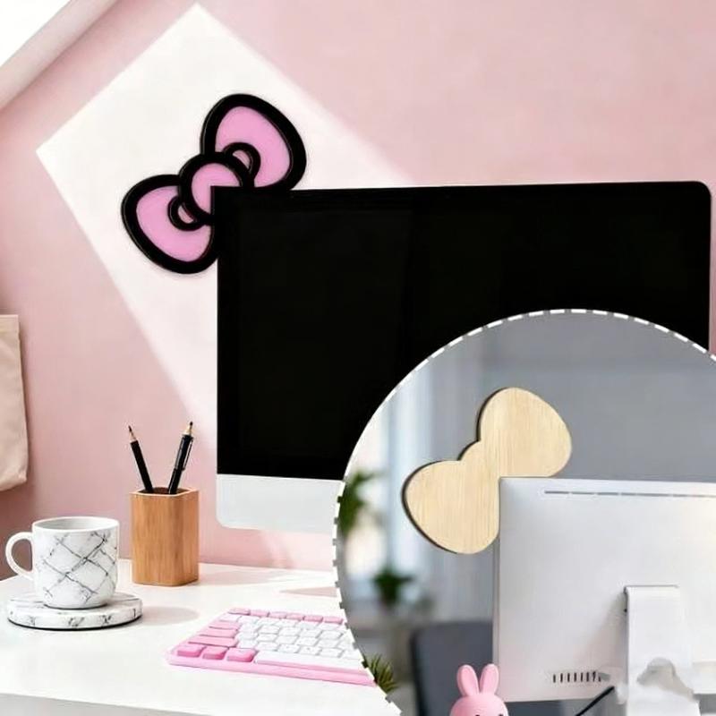 New 1/2Pcs Wooden Bowknot PC A - Desk Setup Pegboard review and price