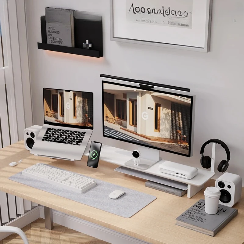 ‌ZORKMOU Z3 Modular Monitor St - Desk Setup White review and price