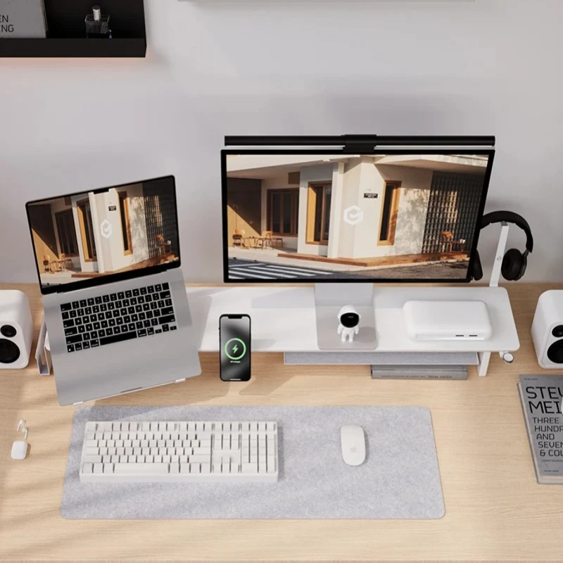 ‌ZORKMOU Z3 Modular Monitor St - Desk Setup White review and price