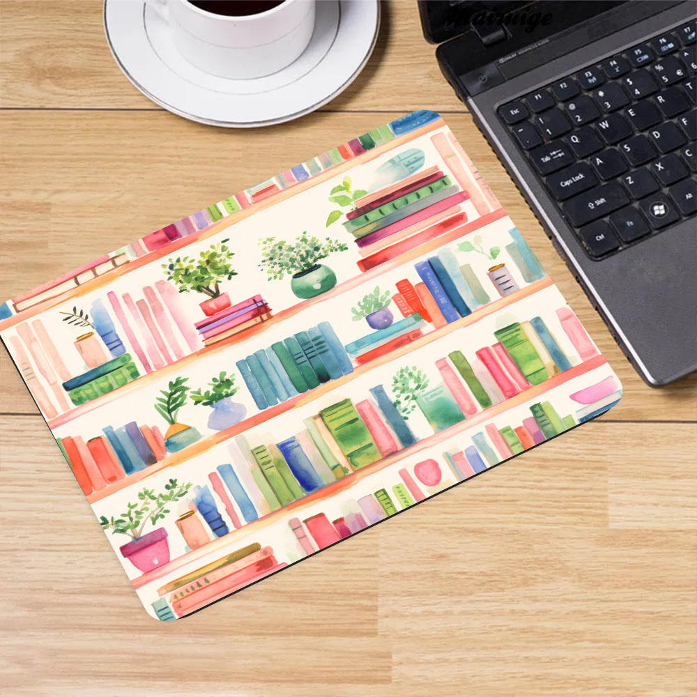 Plant Books Mouse Pad Home Off - Desk Setup Books review and price