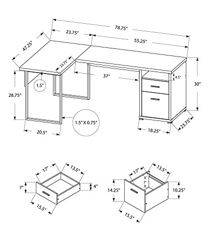 I 7257 Computer Desk, Home Off - L Shaped Desk Setup review and price