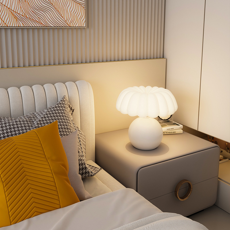 Cream Style Bedside Table Lamp - Desk Setup White review and price