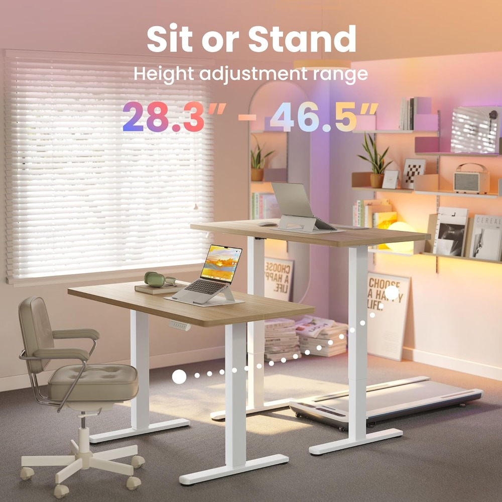 Small Electric Standing Desk A - L Shaped Desk Setup review and price
