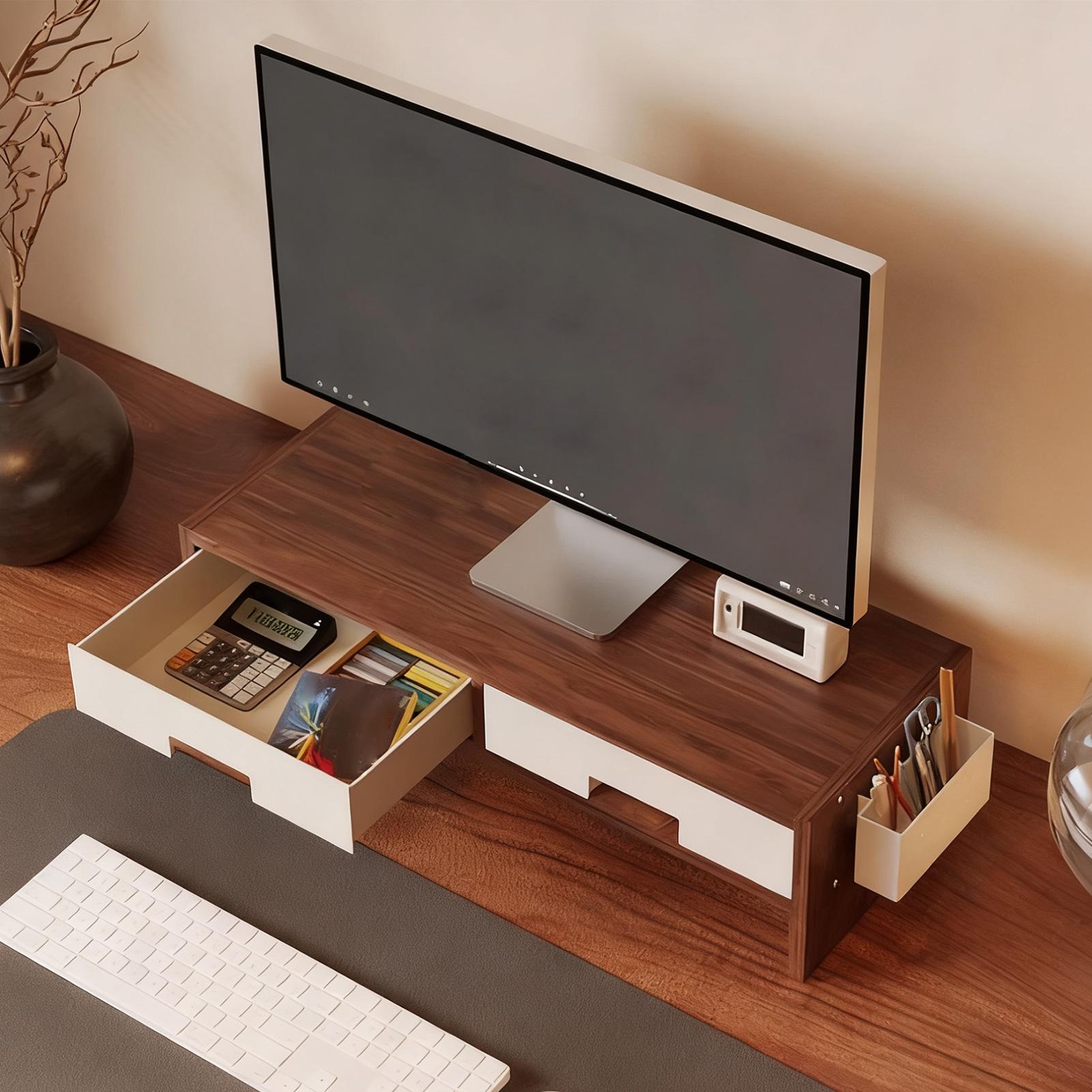 Desk Monitor Stand Riser Doubl - Desk Setup Riser review and price