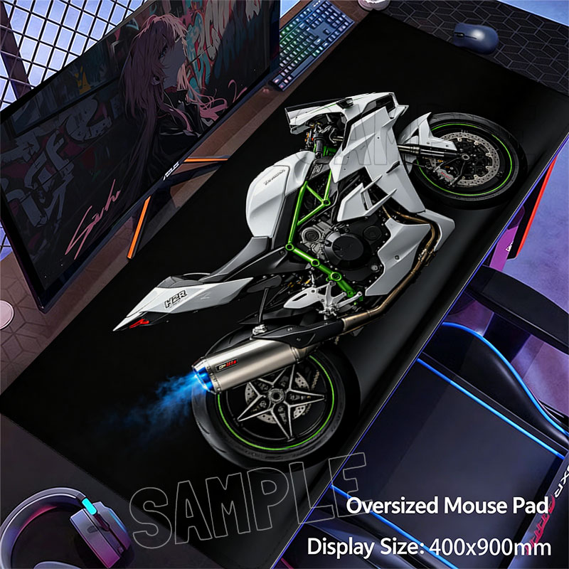 Motorcycle design Large Gaming - Desk Setup Ideas review and price