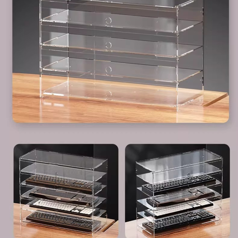 Premium Clear Acrylic Dustproo - Desk Setup Pegboard review and price