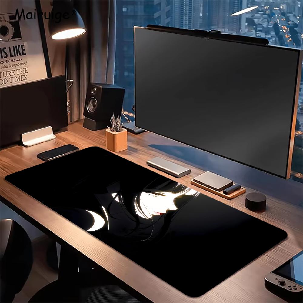 Dark Anime Girl Mouse Pad Desk - Desk Setup Gaming And Work review and price