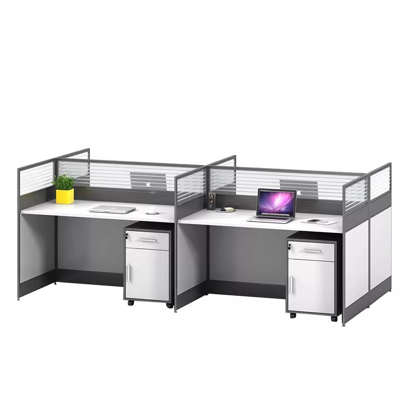 White Office Desk for 2 4 or 6 - L Shaped Desk Setup review and price