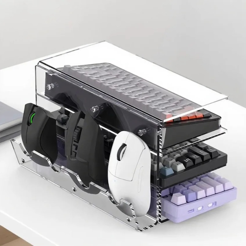 Keyboard Display Stand 3 Tier  - Desk Setup Pegboard review and price