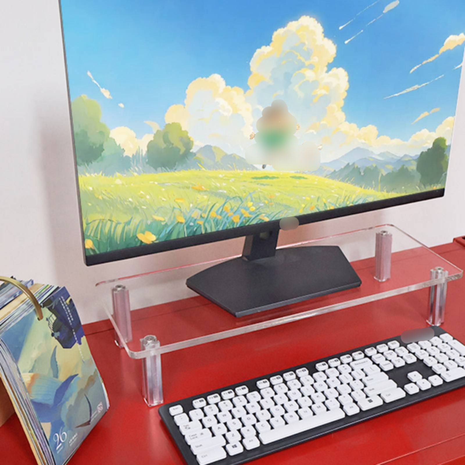 Acrylic Monitor Stand Easy to  - Desk Setup Riser review and price