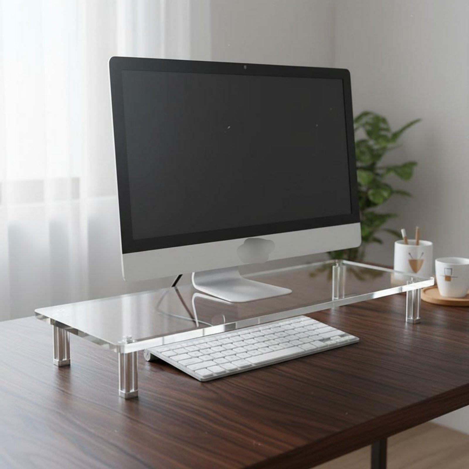 Acrylic Monitor Stand Easy to  - Desk Setup Riser review and price