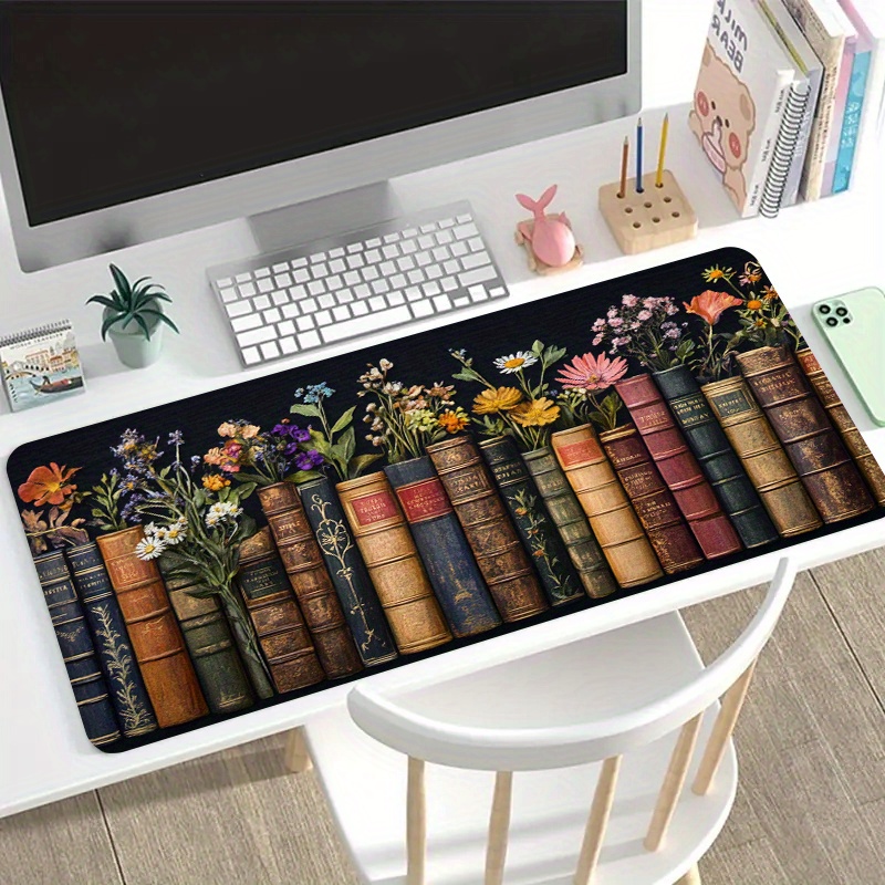 Large Gaming Mouse Pad Vintage - Desk Setup Books review and price