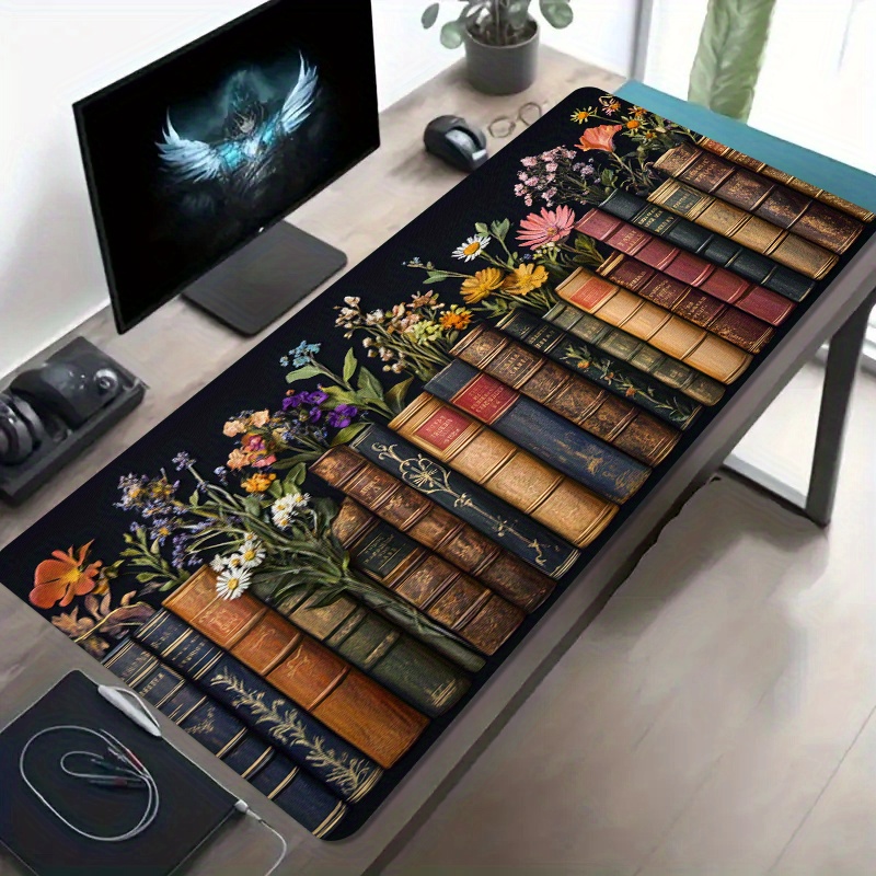 Large Gaming Mouse Pad Vintage - Desk Setup Books review and price