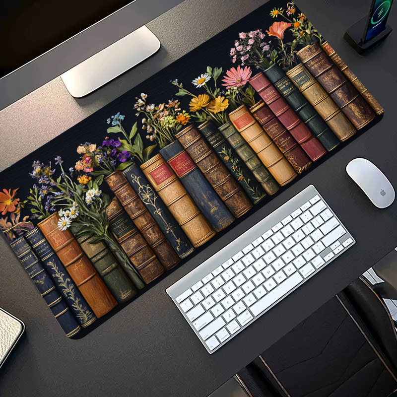 Large Gaming Mouse Pad Vintage - Desk Setup Books review and price