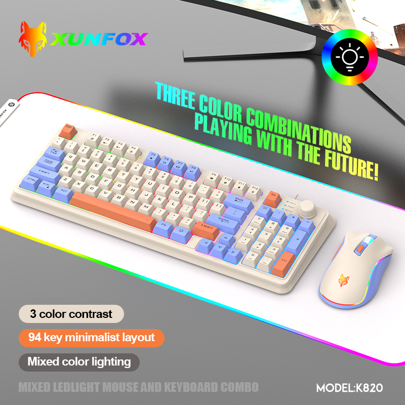 K820 USB Wired Game Keyboard M - Desk Setup Game review and price