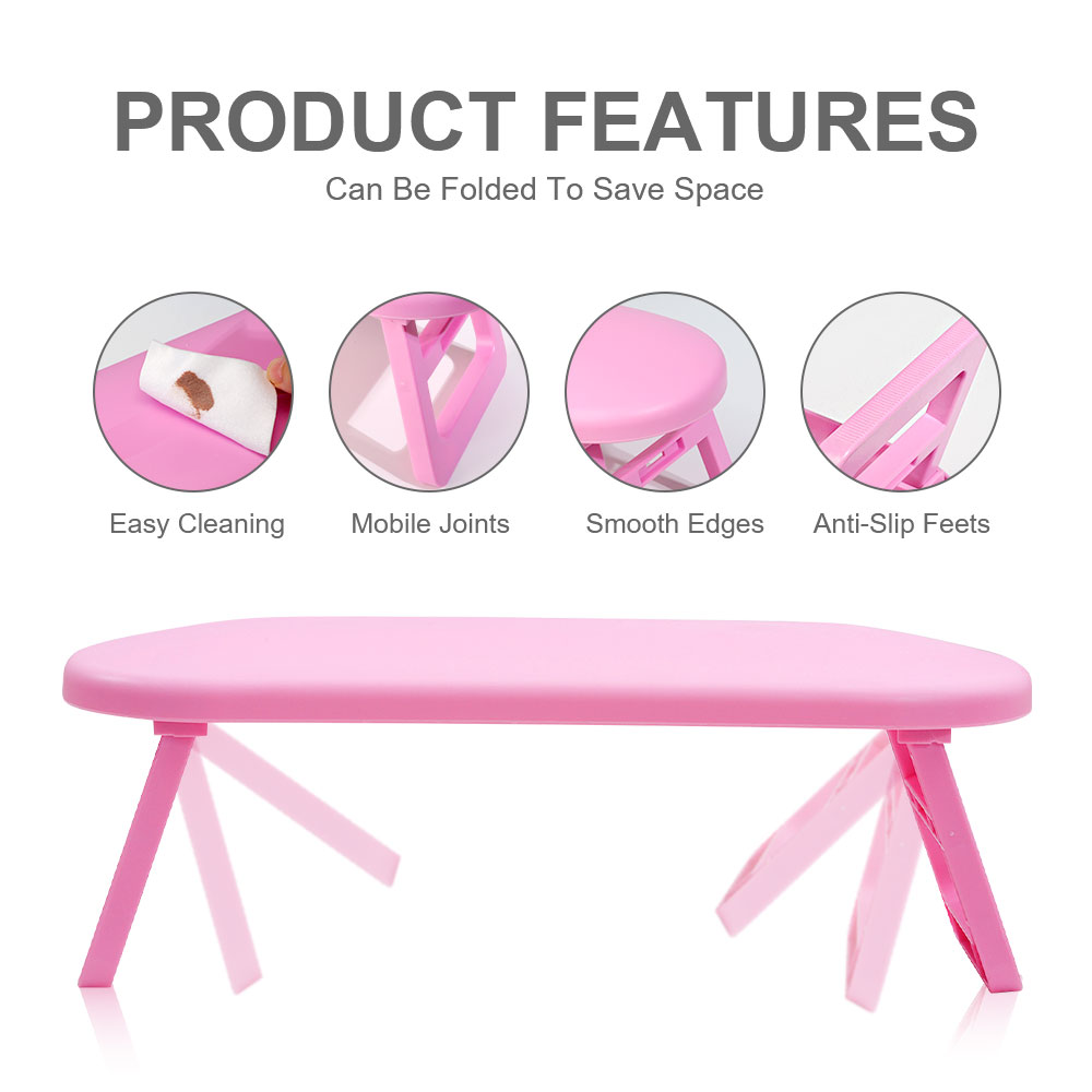 Pink/White Portable Design Nai - Desk Setup White review and price