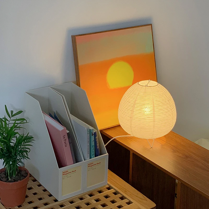 Japanese Rice Paper Lantern Le - Desk Setup White review and price