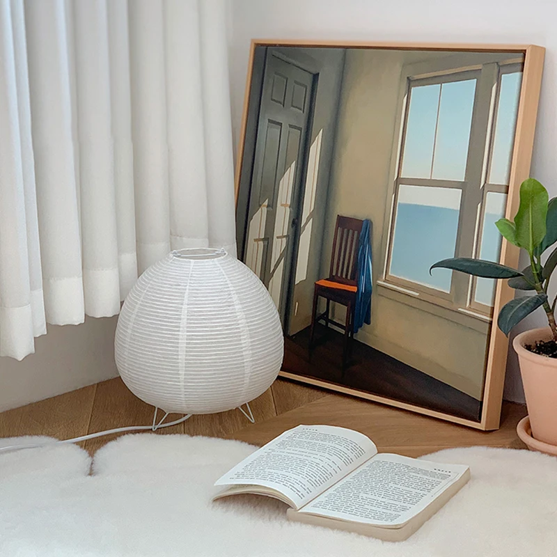 Japanese Rice Paper Lantern Le - Desk Setup White review and price