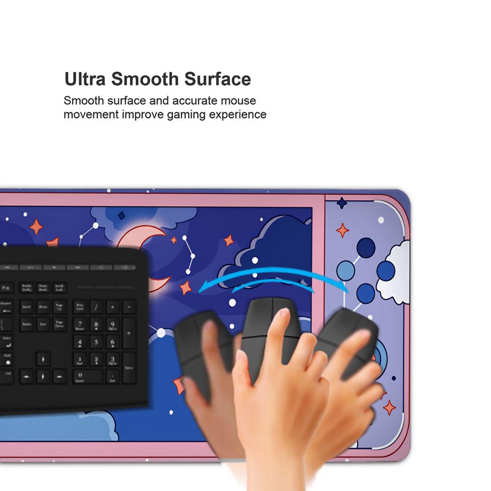 HYBXAXC Moon and Stars Large D - Desk Setup Accessories Aesthetic review and price
